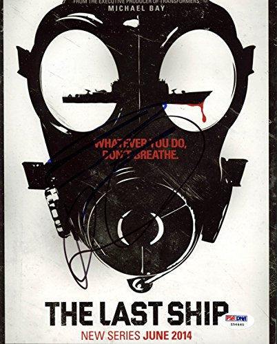 Rhona Mitra & Eric Dane The Last Ship Signed Authentic 8X10 Photo PSA #Z56460