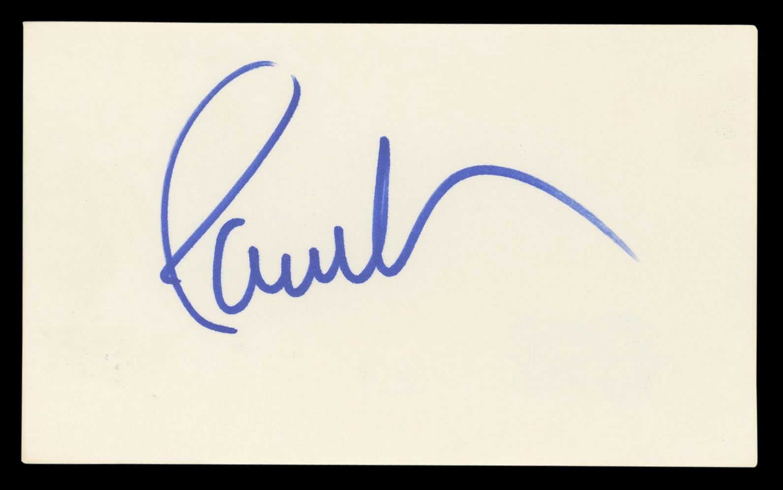 Paul Anka Musician Authentic Signed 3x5 Index Card Autographed BAS #BL96913