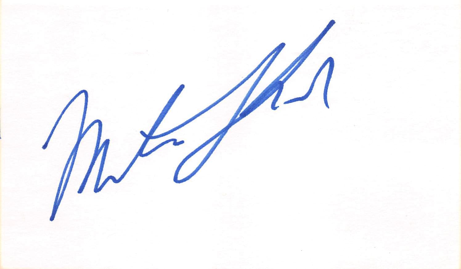 Martin Short Three Amigos! Authentic Signed 3x5 Index Card BAS #BL96322