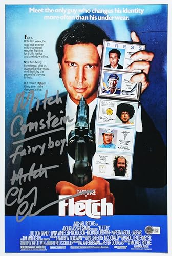 Chevy Chase Fletch "Mitch Comstein" Authentic Signed 12x18 Photo BAS #1W377557