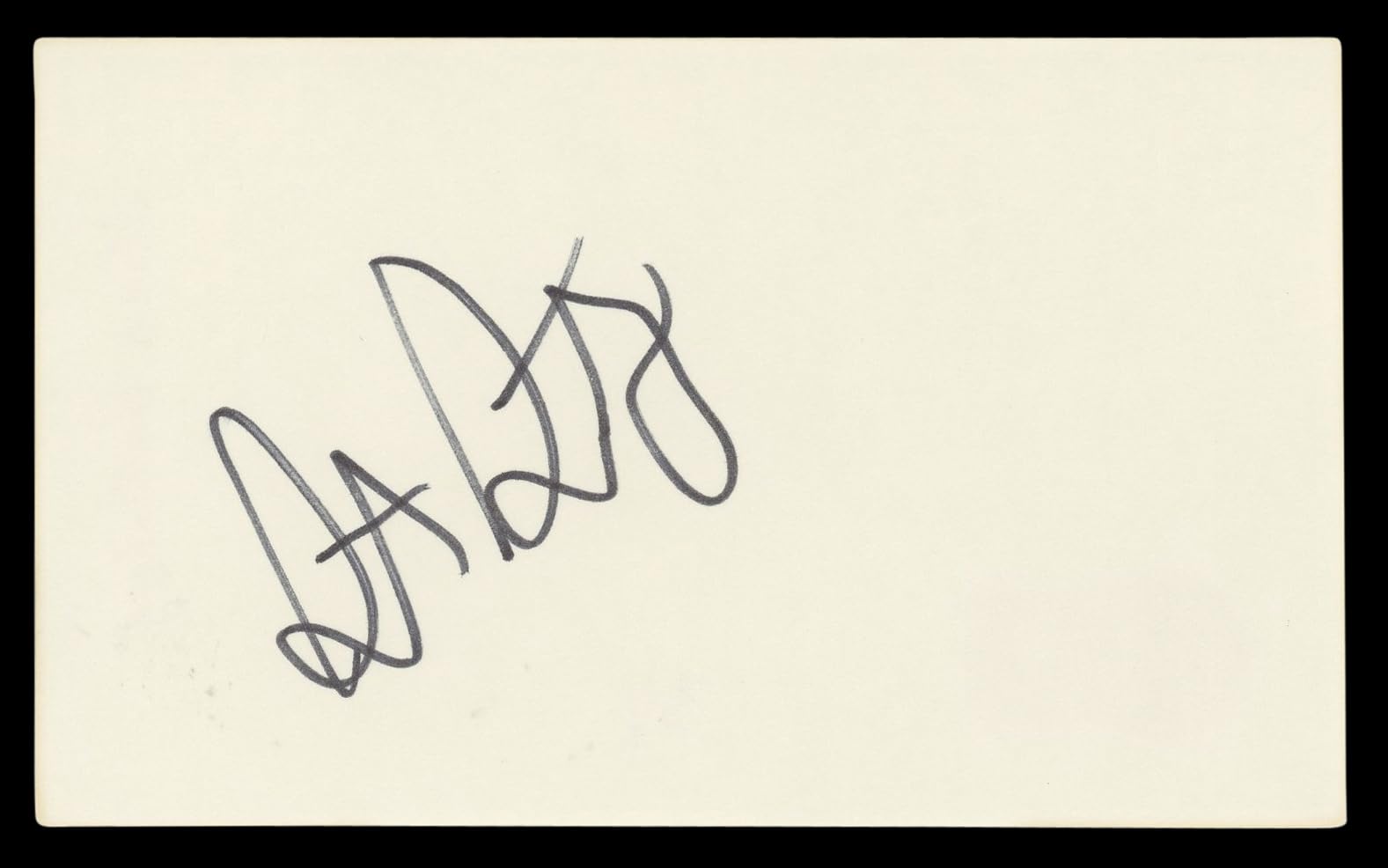 Steve Guttenberg Police Academy Authentic Signed 3x5 Index Card BAS #BL98473
