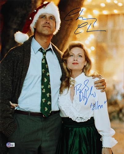 Chevy Chase & Beverly D'Angelo Christmas Vacation Signed 16x20 Photo BAS Wit 1