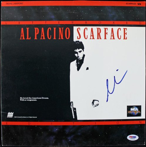 Al Pacino Scarface Authentic Signed Laserdisc Cover PSA/DNA #J00693