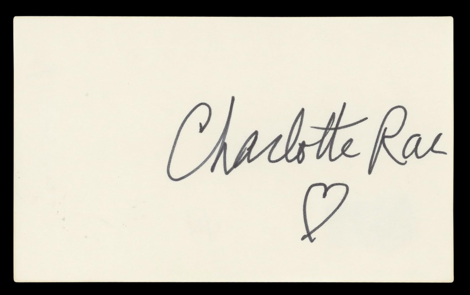 Charlotte Rae The Facts of Life Authentic Signed 3x5 Index Card BAS #BL96724