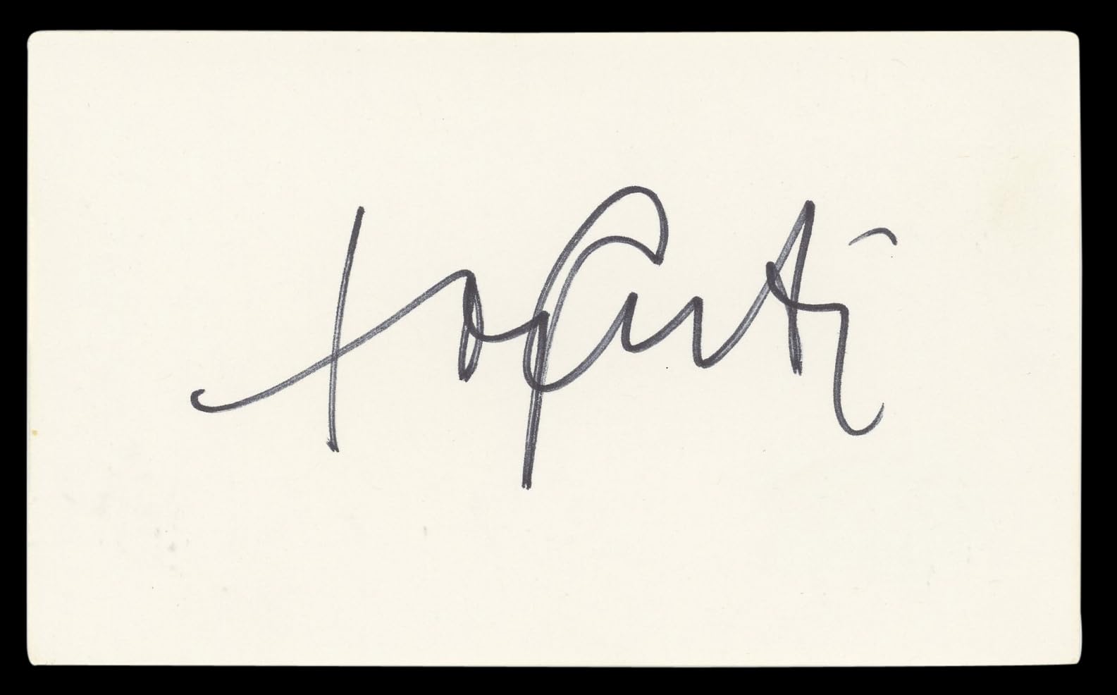 Tony Curtis Some Like It Hot Authentic Signed 3x5 Index Card BAS #BL98538