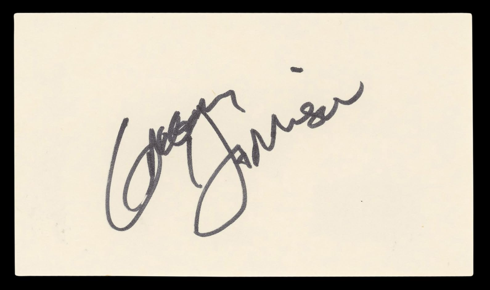 Gregory Harrison Trapper John, M.D. Authentic Signed 3x5 Index Card BAS #BL96862