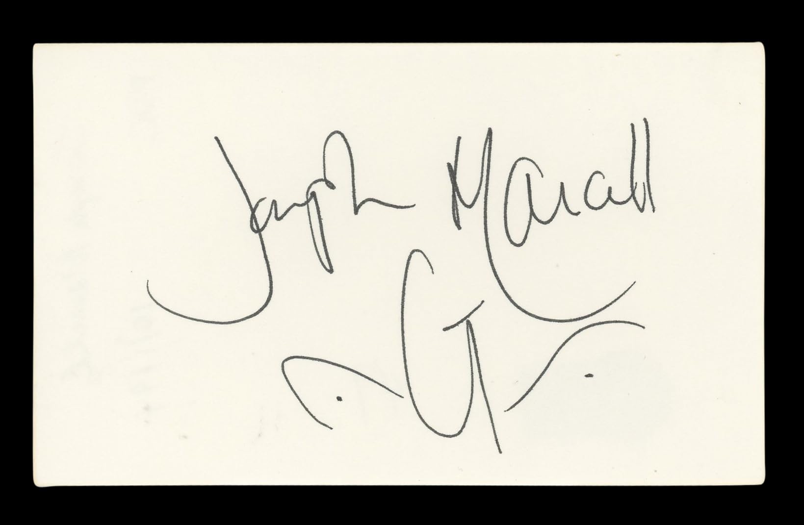 Joseph Marcell Fresh Prince of Bel-Air Signed 3x5 Index Card BAS #BL96476