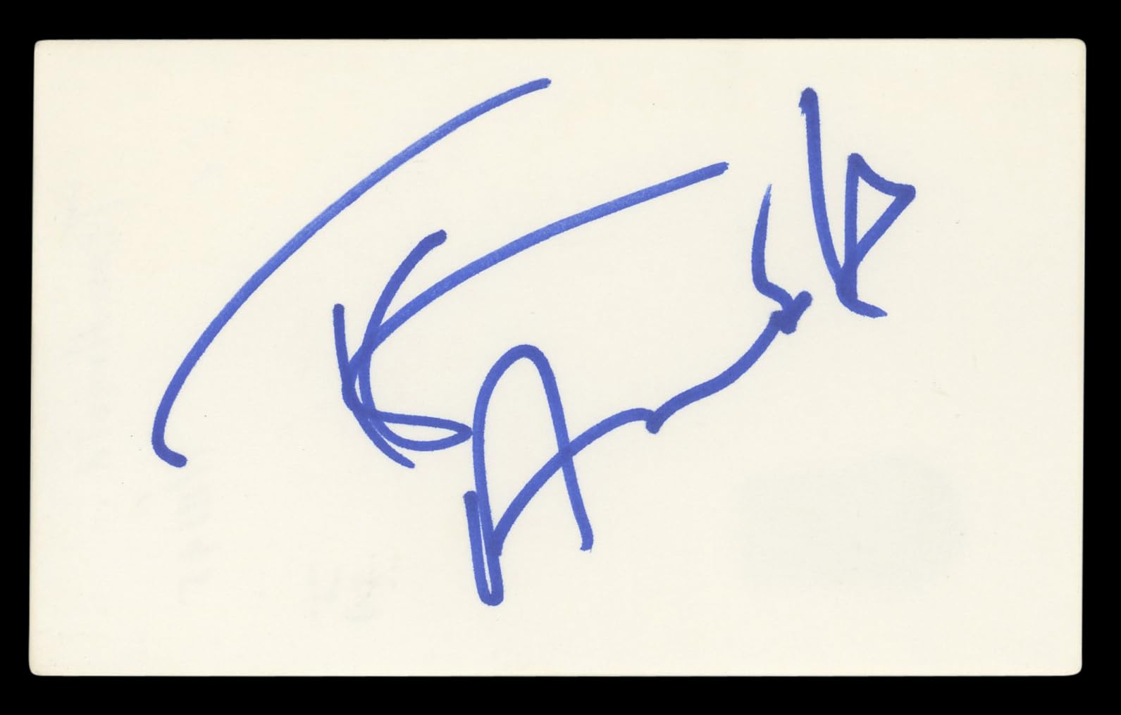 Tom Arnold Roseanne Authentic Signed 3x5 Index Card Autographed BAS #BL96540