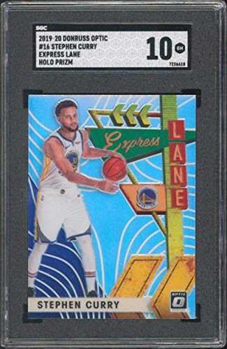 Stephen Curry 2019 Donruss Optic #16 Express Lane Holo Prizm Card Graded 10! SGC