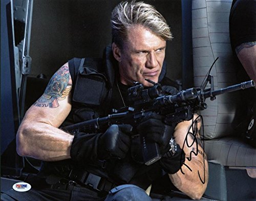 Dolph Lundgren Expendables 3 Signed Authentic 11X14 Photo PSA/DNA #X31251