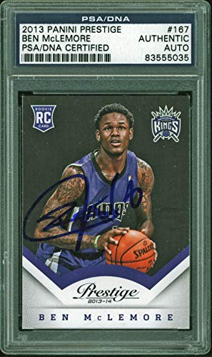 Grizzlies Ben Mclemore Signed 2013 Panini Prestige #167 Auto Card PSA Slabbed