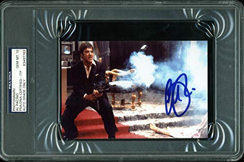 Al Pacino Scarface Authentic Signed 4x6 Photo Auto Graded Gem 10! PSA Slabbed