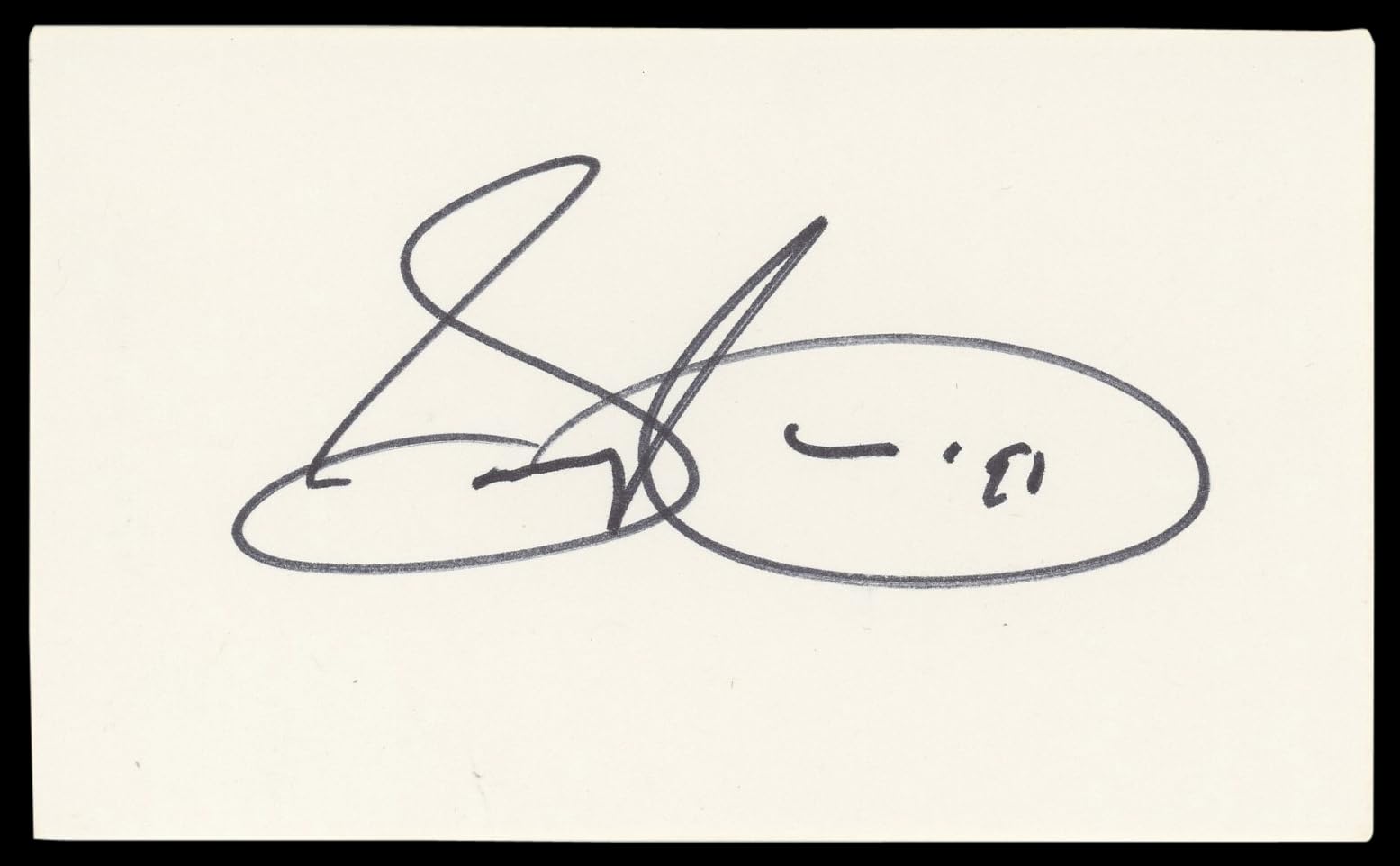 Sammy Cahn Musician Authentic Signed 3x5 Index Card Autographed BAS #BM57071