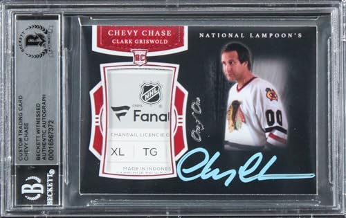 Chevy Chase Christmas Vacation Signed Relic Card One of One BAS Slab #16567372