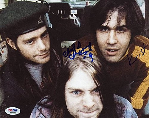 Chad Channing & Krist Novoselic Nirvana Signed Authentic 8X10 Photo PSA #S67485