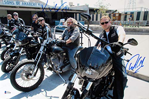 Charlie Hunnam & Kim Coates Sons of Anarchy Signed 12x18 Photo BAS #X71018