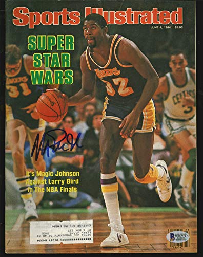Lakers Magic Johnson Signed June 1984 Sports Illustrated Magazine BAS #MJ00971