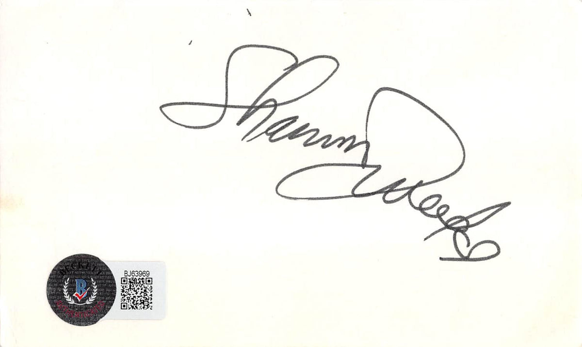 Shannon Tweed Gene Simmons Family Jewels Signed 3x5 Index Card BAS #BJ63969
