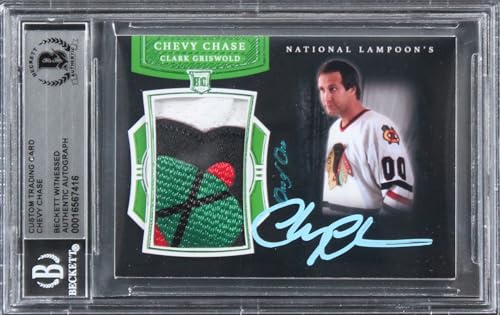 Chevy Chase Christmas Vacation Signed Relic Card One of One BAS Slab #16567416
