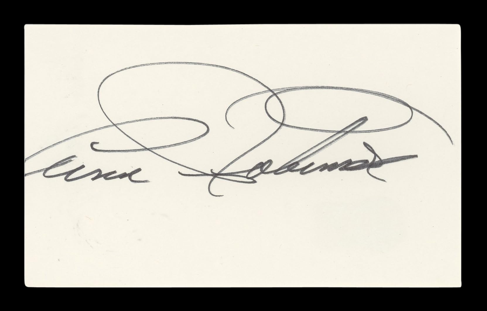 Anne Robinson The Weakest Link Signed 3x5 Index Card Autographed BAS #AD70250