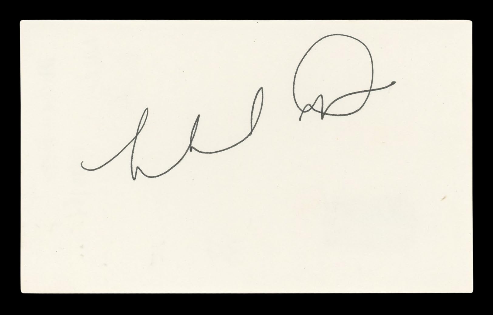 Michael Dorn Star Trek Authentic Signed 3x5 Index Card Autographed BAS #BL96700
