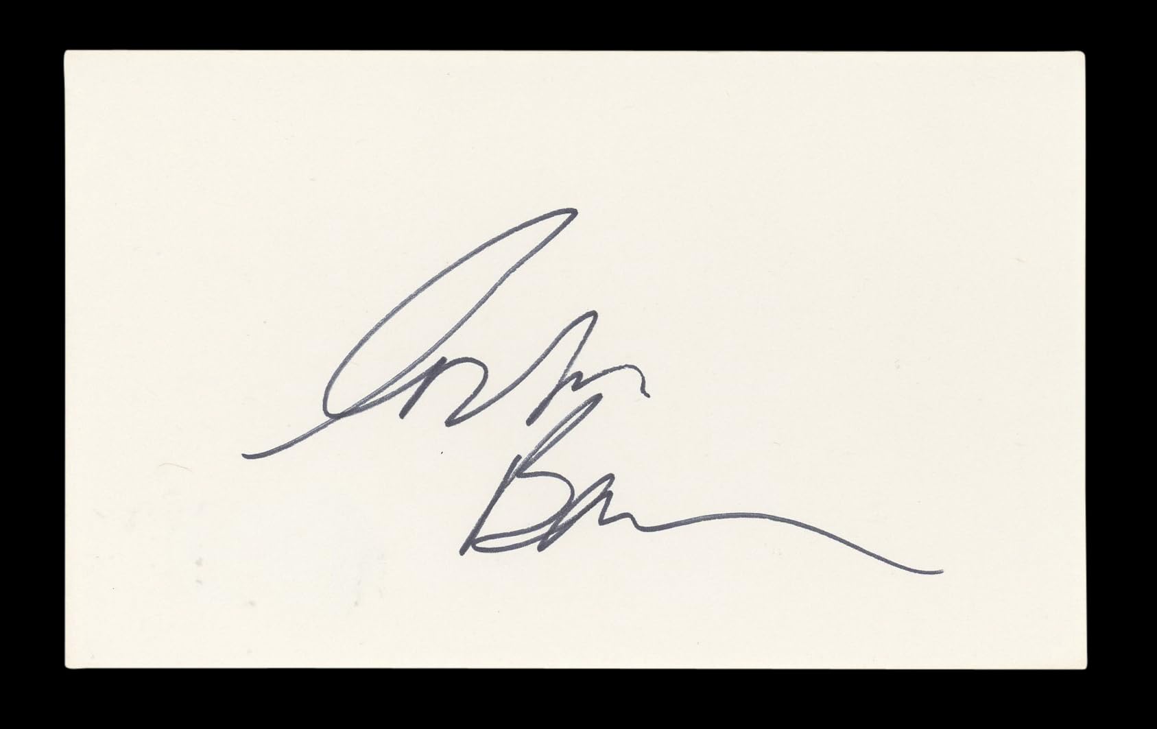 Corbin Bernsen L.A. Law Authentic Signed 3x5 Index Card Autographed BAS #BL96487