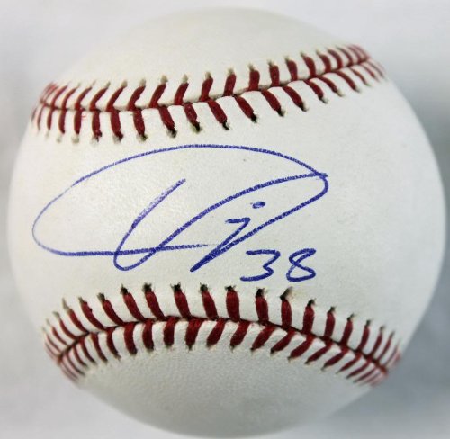 Indians Ubaldo Jimenez Signed Authentic OML Baseball PSA/DNA #Q12152