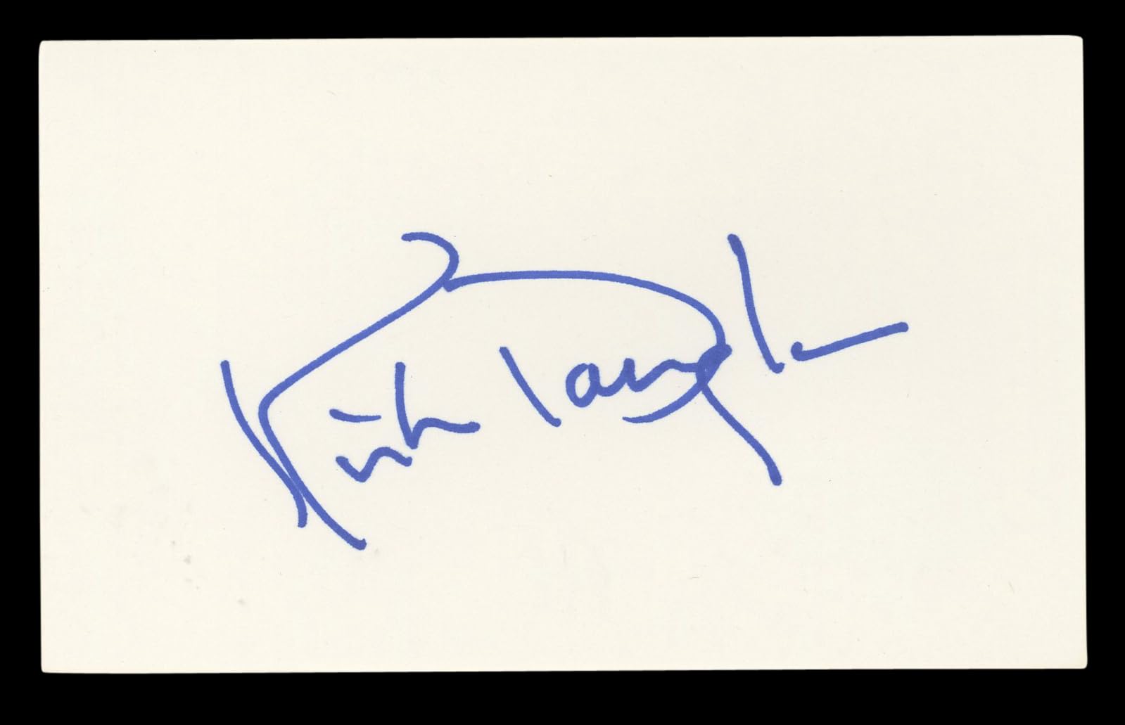 Kirk Douglas Spartacus Authentic Signed 3x5 Index Card Autographed BAS #BL96692