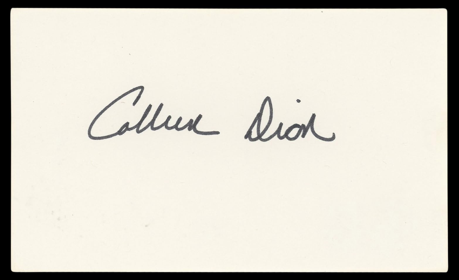 Colleen Dion The Bold and the Beautiful Signed 3x5 Index Card BAS #BL98580