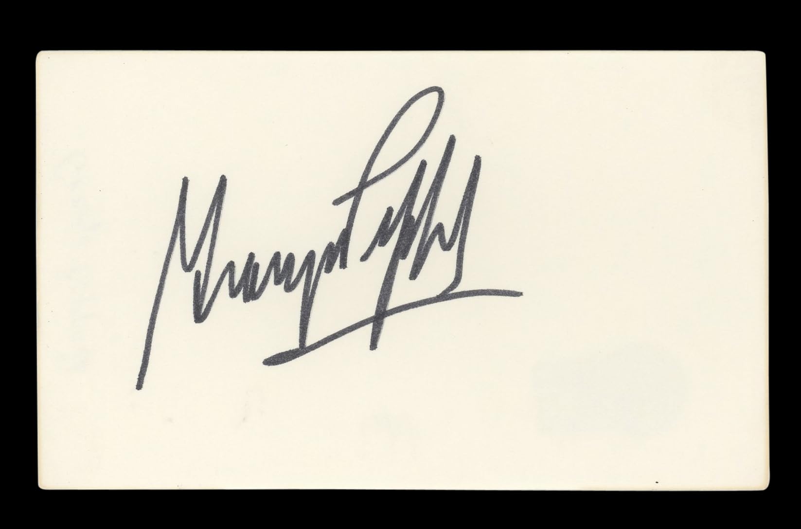 George Peppard Breakfast At Tiffany's Signed 3x5 Index Card BAS #BL96429