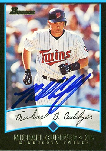 Twins Michael Cuddyer Authentic Signed Card 2001 Bowman RC #259 w/ COA