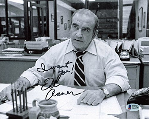 Ed Asner The Mary Tyler Moore Show "I Want You!" Signed 8x10 Photo BAS #D71741