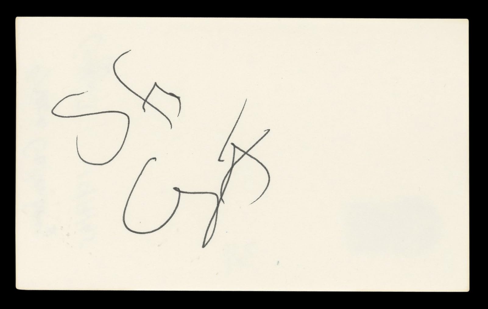 Steve Guttenberg Police Academy Authentic Signed 3x5 Index Card BAS #BL98471