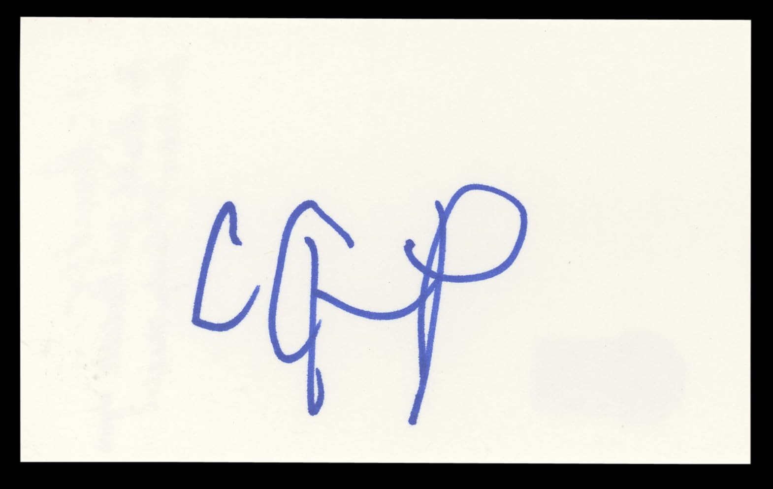 CCH Pounder The Shield Authentic Signed 3x5 Index Card Autographed BAS #BL98841