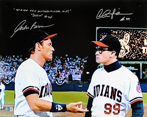 Charlie Sheen & Corbin Bernsen Major League "STMFO" Signed 16x20 Photo BAS Wit 2
