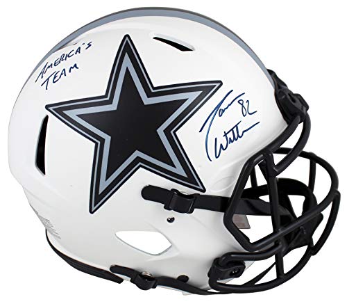 Cowboys Jason Witten "America's Team" Signed Lunar F/S Speed Proline Helmet BAS