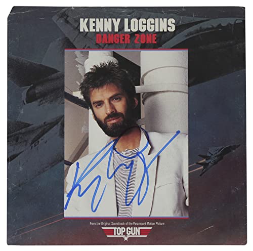 Kenny Loggins Authentic Signed Danger Zone 45 RPM Album Cover BAS #BG79119