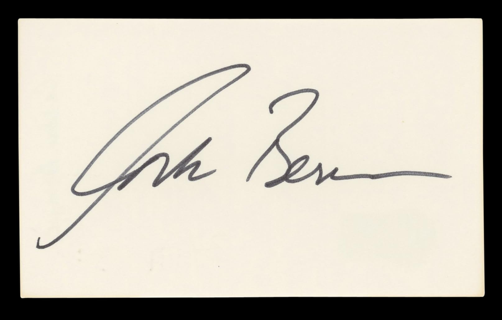 Corbin Bernsen L.A. Law Authentic Signed 3x5 Index Card Autographed BAS #BL96486