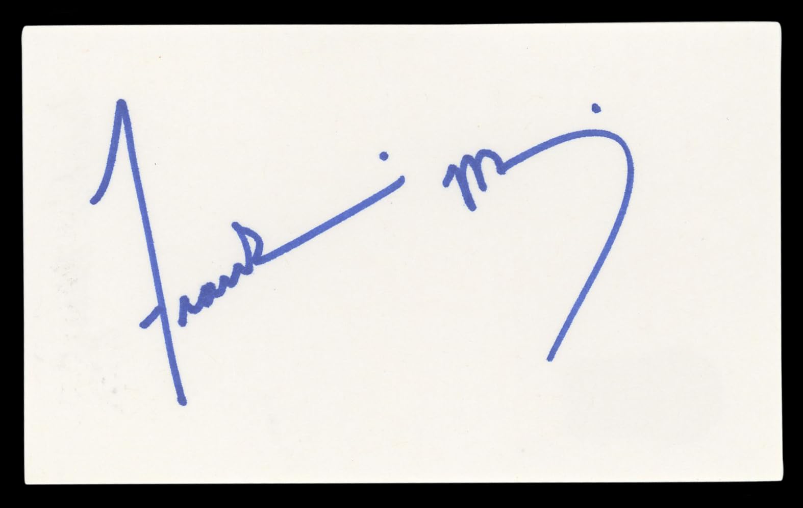 Frankie Muniz Malcolm in the Middle Authentic Signed 3x5 Index Card BAS #BL98788