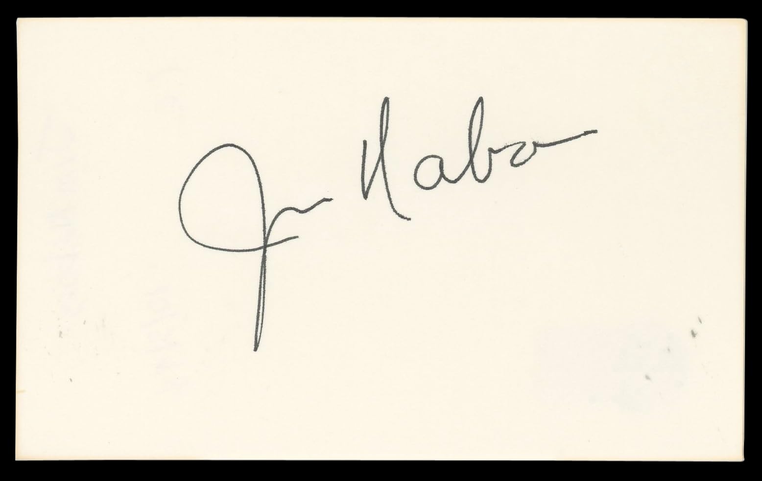 Jim Nabors The Andy Griffith Show Authentic Signed 3x5 Index Card BAS #BN06500