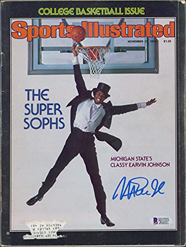 Lakers Magic Johnson Signed Nov. 1978 Sports Illustrated Magazine BAS #MJ15322