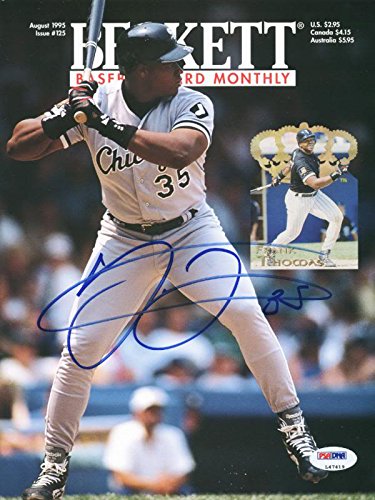 White Sox Frank Thomas Authentic Signed Magazine 1995 Beckett PSA/DNA #L47419