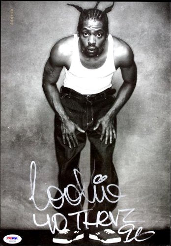 Coolio Authentic Signed 9.5X13.5 Magazine Page Photo PSA/DNA #J00012