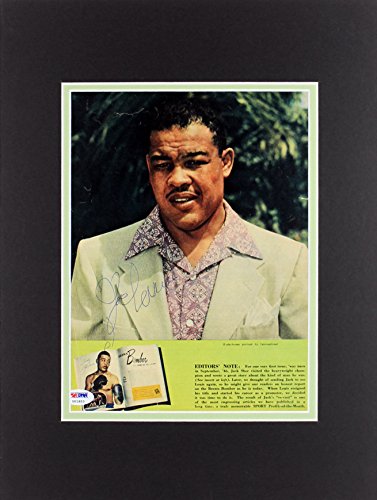 Joe Louis Authentic Signed Matted Magazine Page Autographed PSA/DNA #U01853