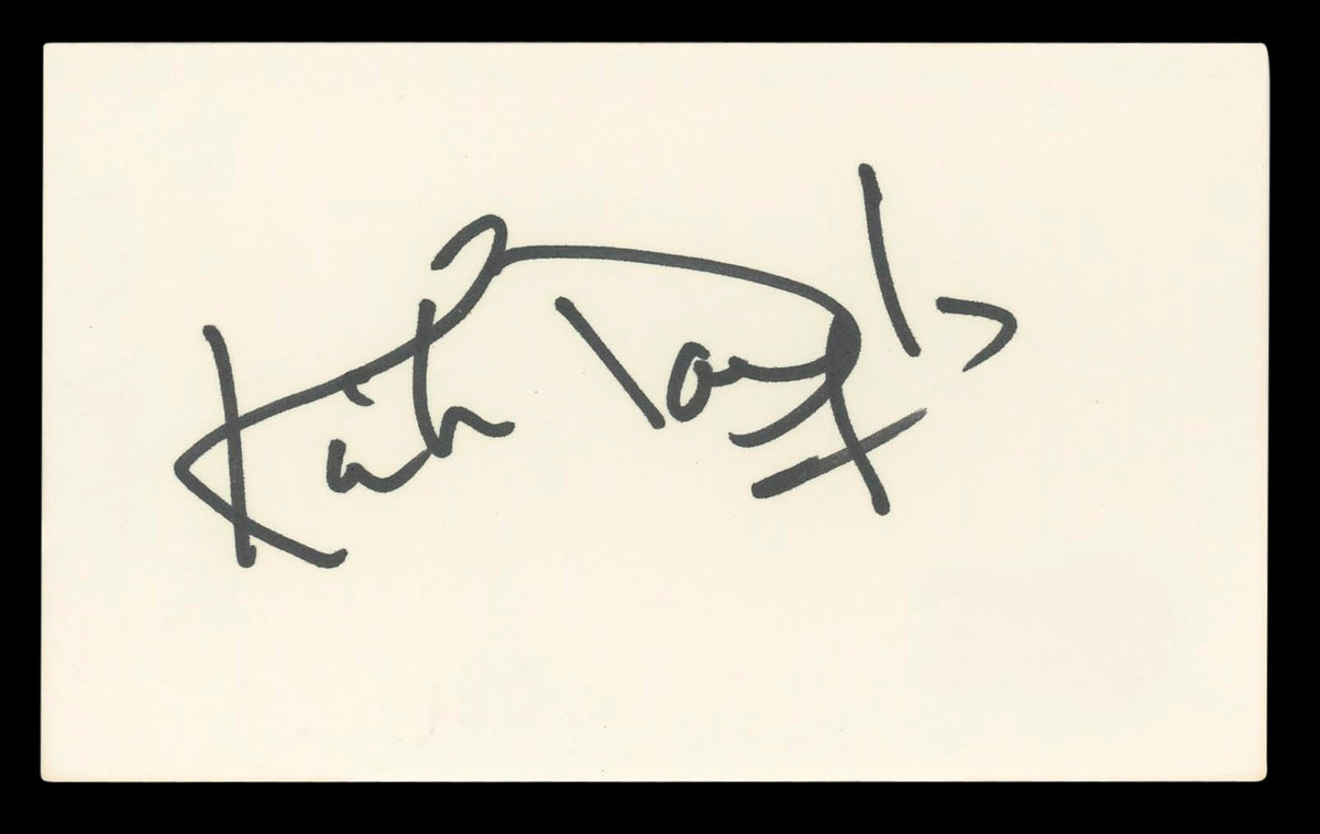 Kirk Douglas Spartacus Authentic Signed 3x5 Index Card Autographed BAS #BL96595