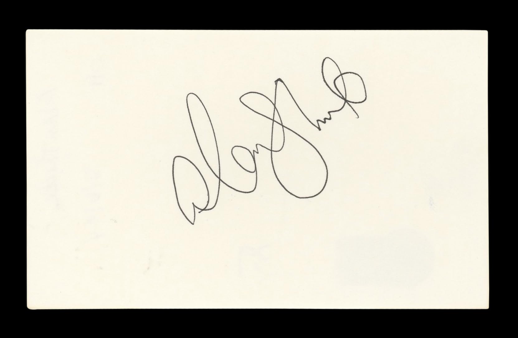 Alan Thicke Growing Pains Authentic Signed 3x5 Index Card BAS #BL96421
