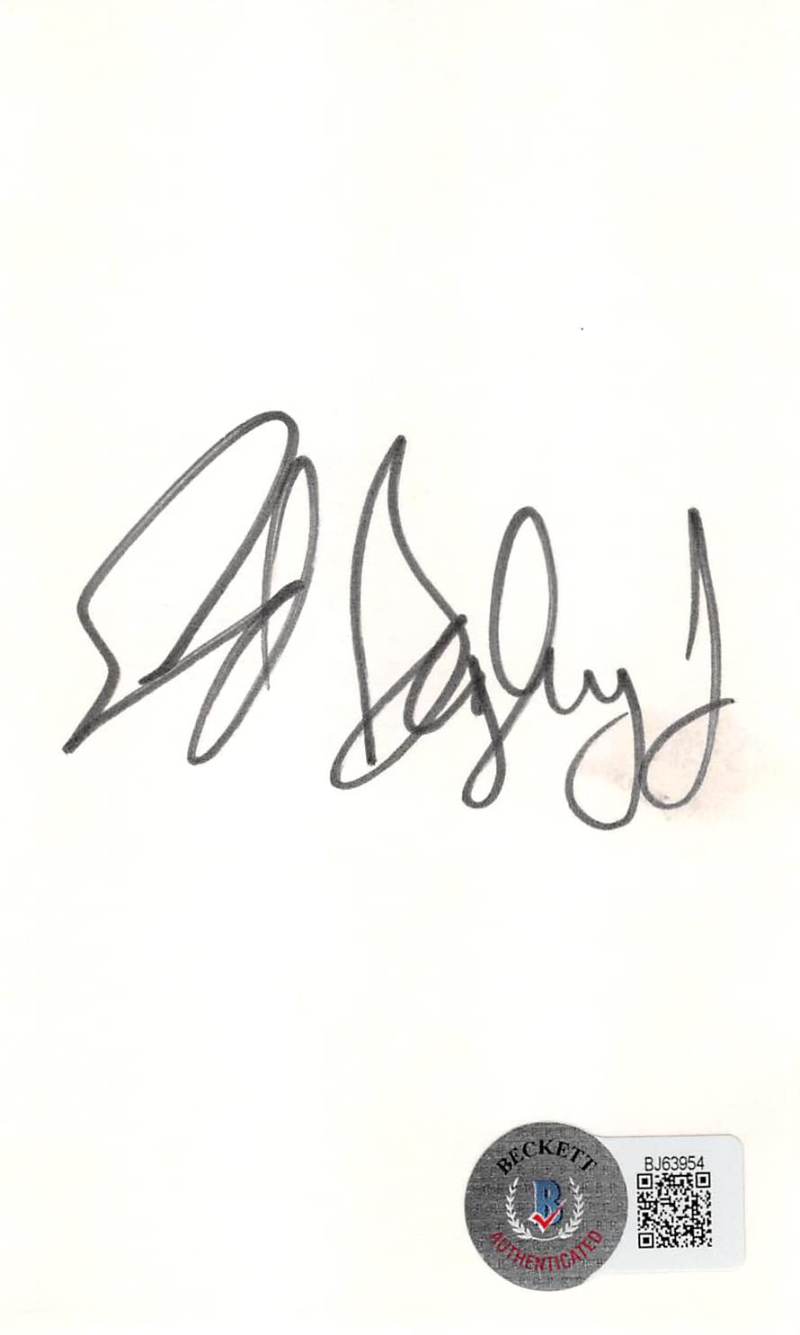 Ed Begley Jr. St. Elsewhere Authentic Signed 3x5 Index Card BAS #BJ63954