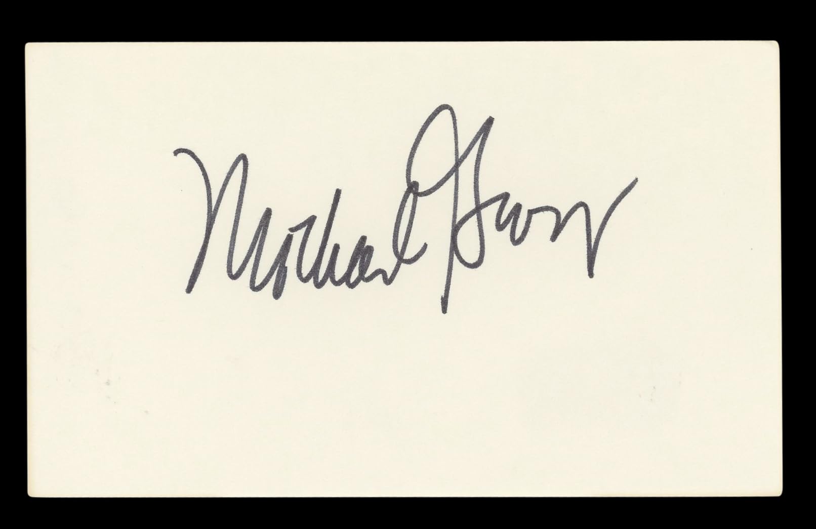 Michael Gross Family Ties Authentic Signed 3x5 Index Card BAS #BL96848