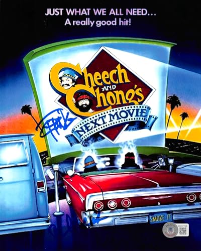 Cheech Marin & Tommy Chong Next Movie Authentic Signed 8x10 Photo BAS #BC37725