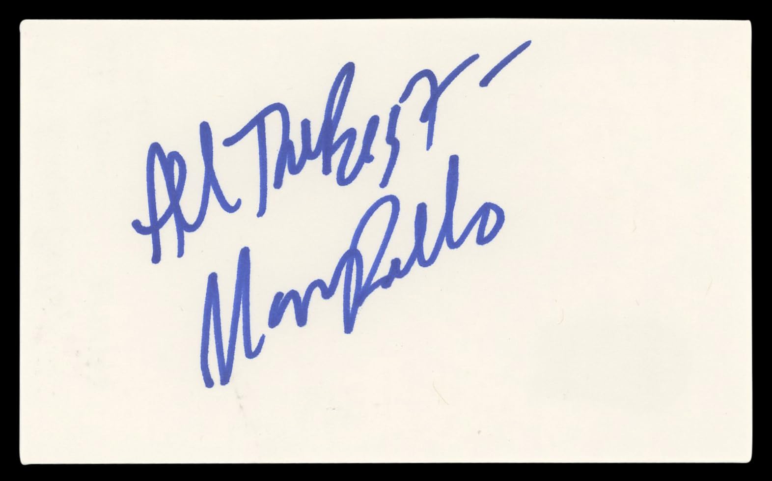 Maria Bello Permanent Midnight "All The Best" Signed 3x5 Index Card BAS #BL96385